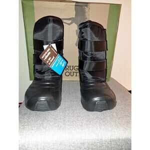 Rugged Outback Shell Boot Boys Size 2 Black